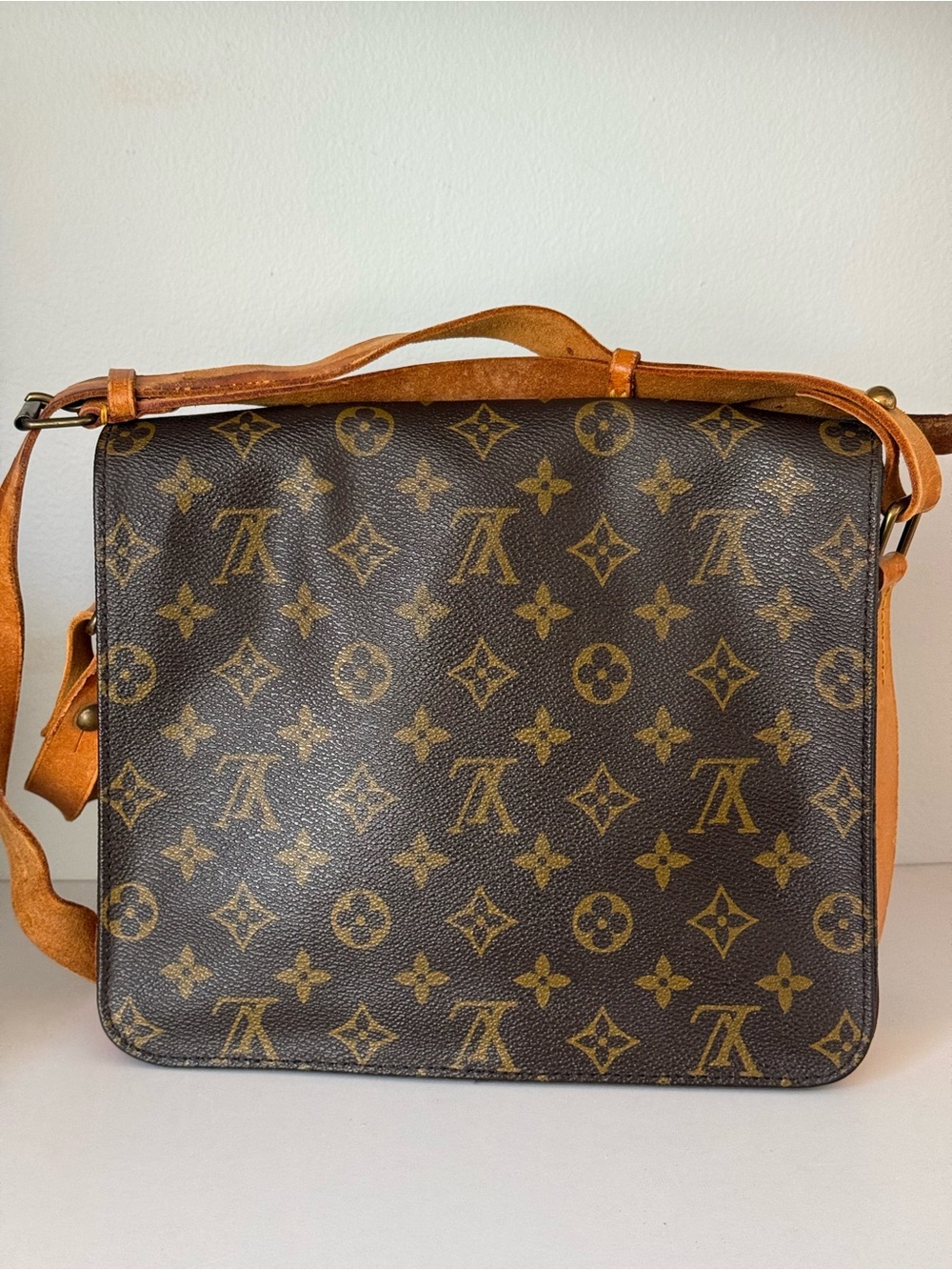 Low start🌟 LOUIS VUITTON Cartouchiere GM Shoulder Bag Monogram 🌟1984 - Picture 4 of 17